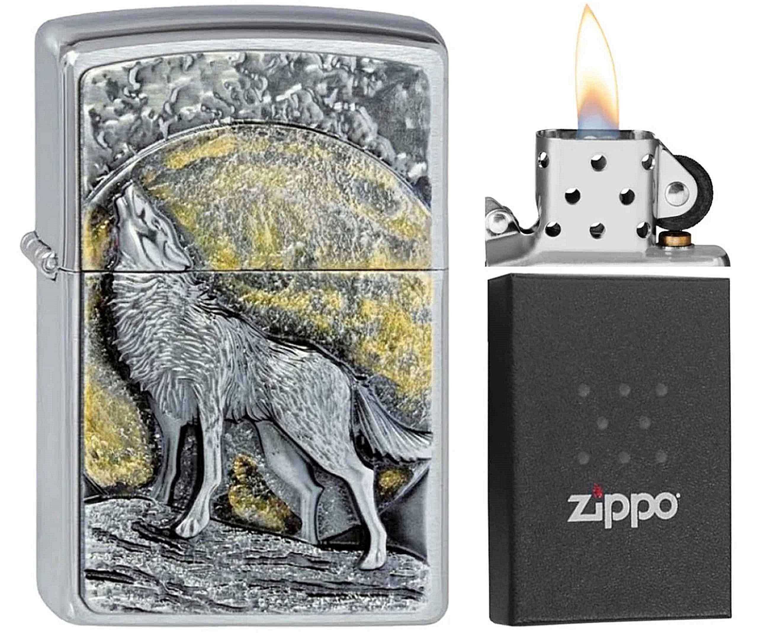 ZIPPO Zapalniczka Benzynowa z Wizerunkiem Wilka