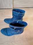 Buty zamszowe granatowe 38