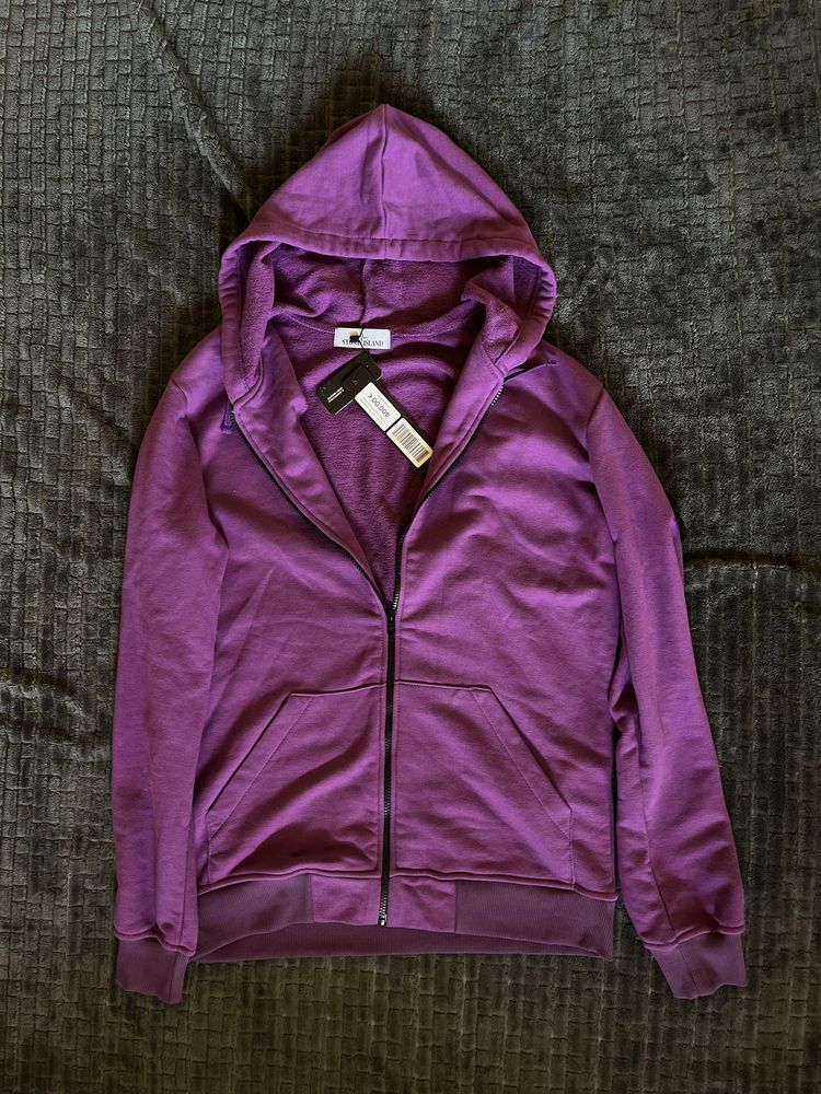 Zip-hoodie stone island purple