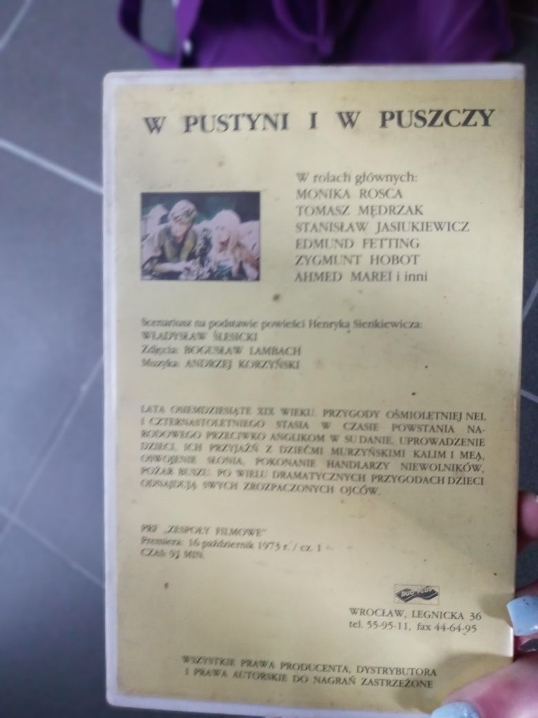 W pustyni i w puszczy bajki vhs kasety 2 cześci