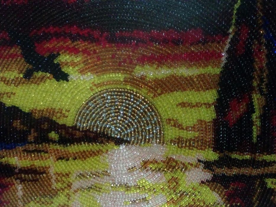 Картина бисером "Морской закат"