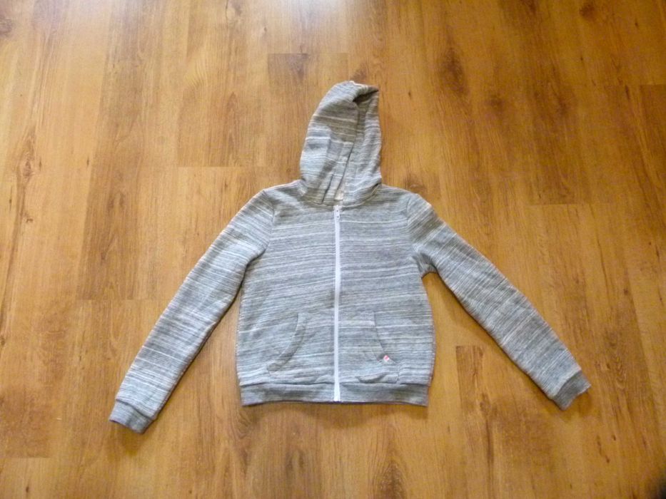 rozm 146 H&M bluza szara zamek kaptur