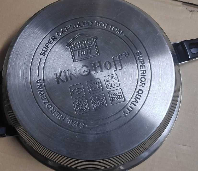 Patelnia 24cm z grubym dnem ceramiczna uszkodzenie