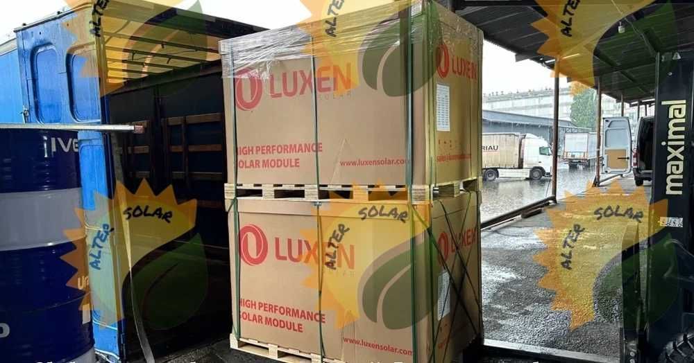 ‼️Сонячна панель Luxen Solar 450W LNDX-450ND (bifacial full black)‼️