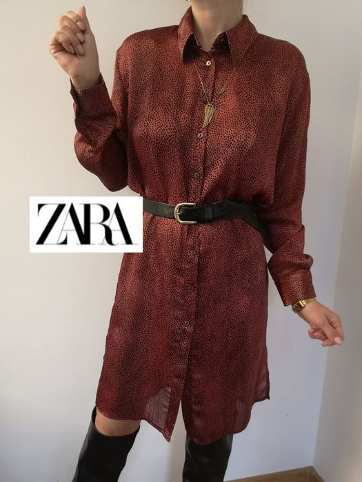 Sukienka Zara Nowa z metką koszulowa koszula 38