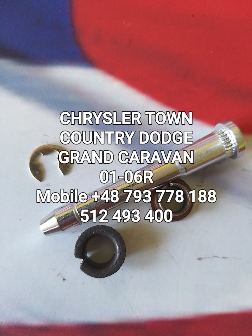 Bolec-Zestaw naprawczy zawiasu  Cheysler Voyage-Dodge Caravan 01-07 r