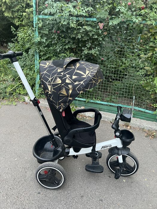 Велосипед- коляска  с родительской ручкой, ручка съемная