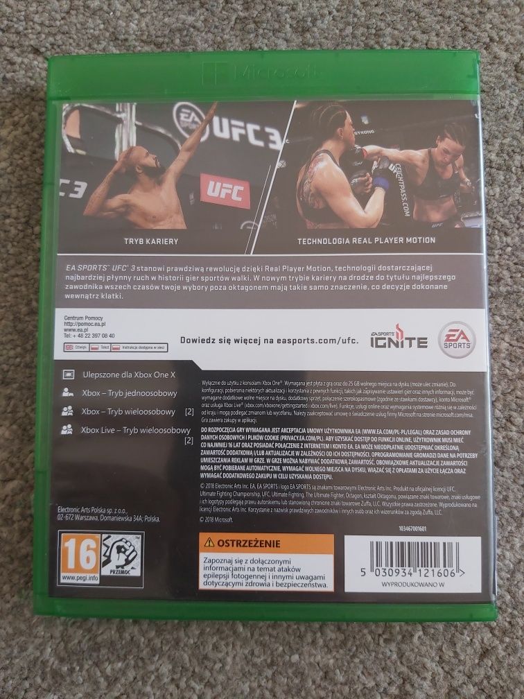 UFC 3 PL xbox one