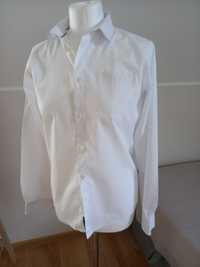 Biała koszula z długim rękawem 164cm