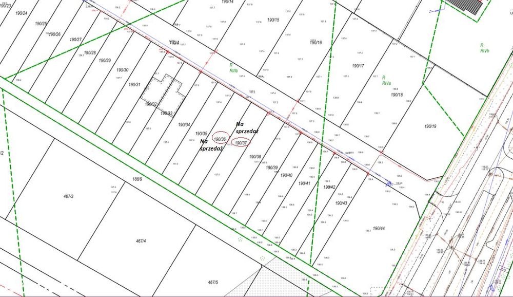 Działka na sprzedaż Lubin, ul. Spacerowa, działka nr 190/36; 190/37