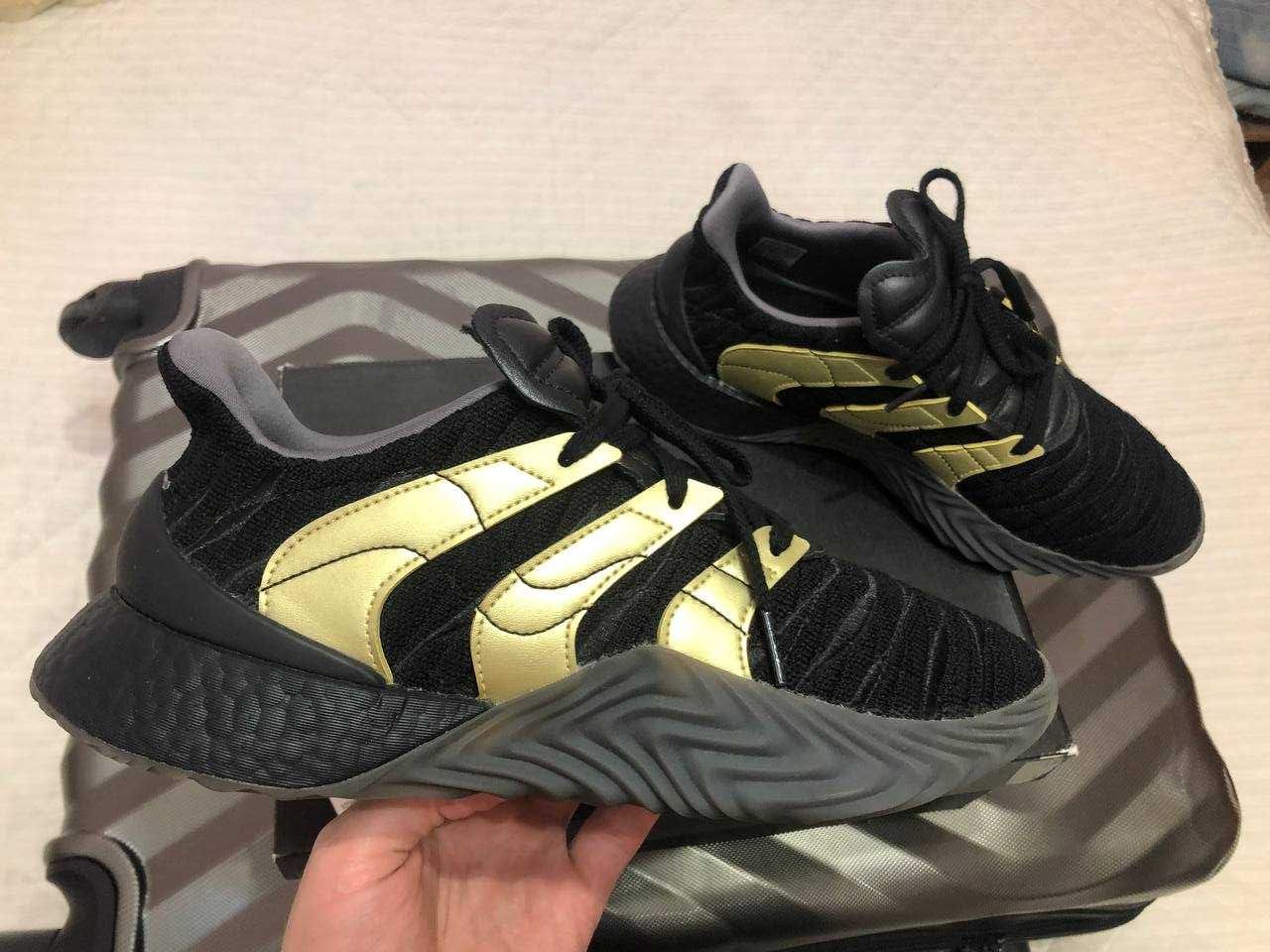 Adidas sobakov ultra boost core black/gold originals nmd