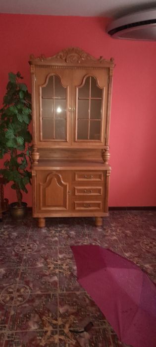 Komplet mebli drewnianych, stylowych,