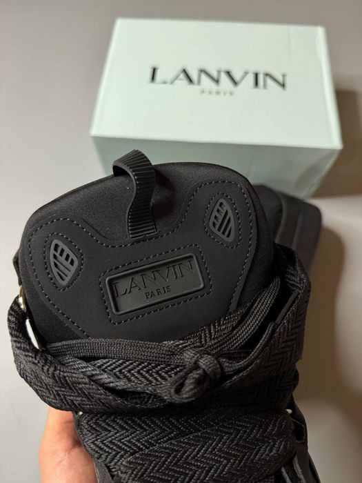 Кросівки Lanvin Curb Black / ланвін курб чорні кроси сваг