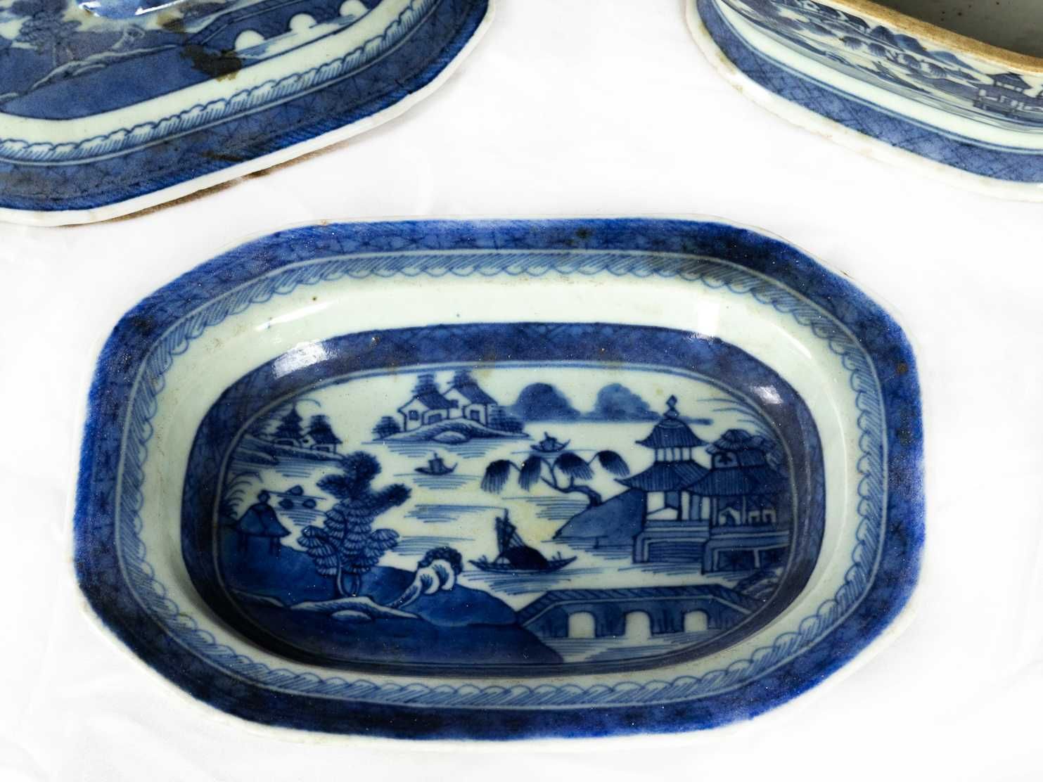 Terrina porcelana chinesa azul cantão | século XIX