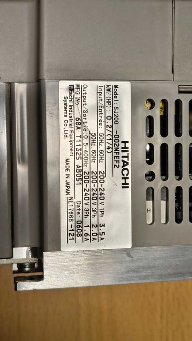 Falownik Hitachi SJ200-002NFEF2 0.2kW