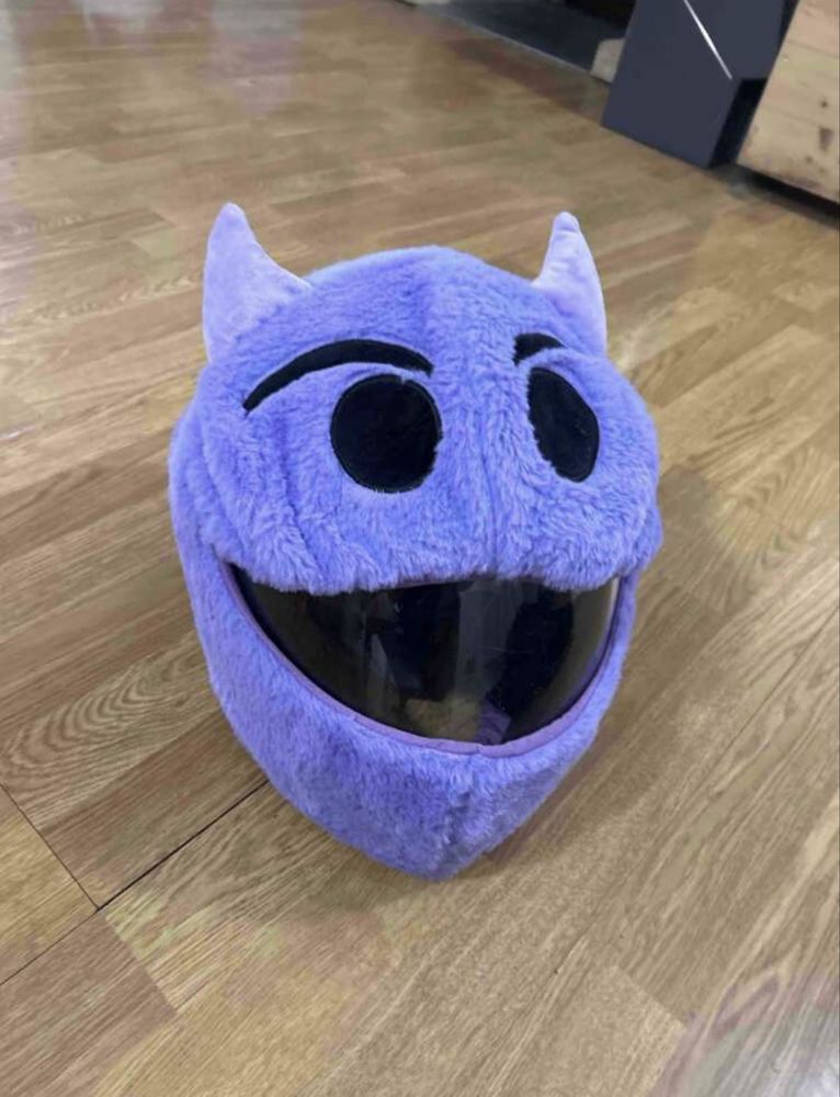 Animação para capacete de mota