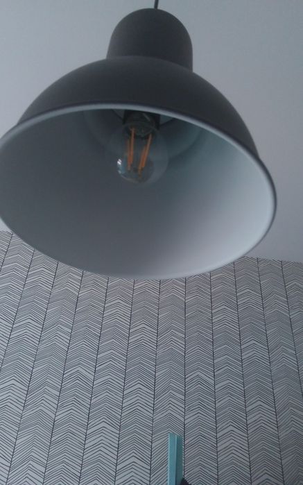 Candeeiro preto estilo industrial