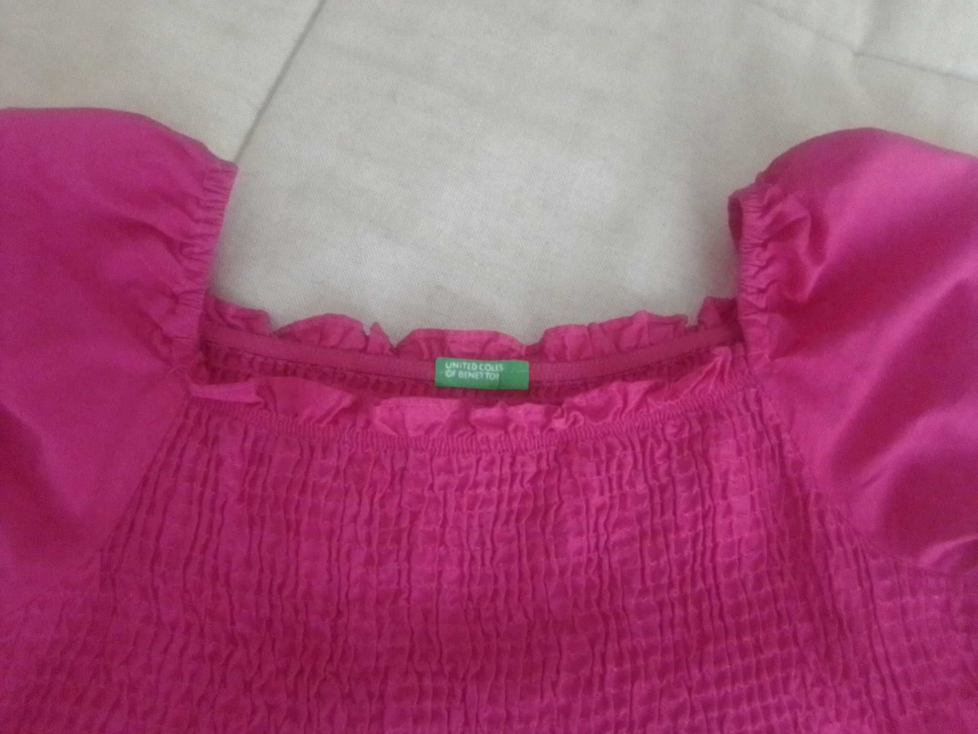 Blusa rosa Benetton muito fresca