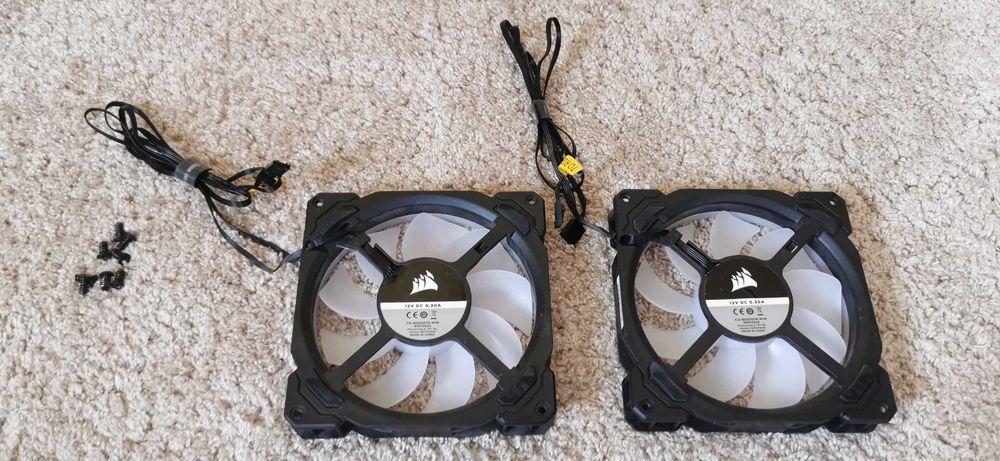 Wentylatory Corsair LL140 RGB 140mm 2x + Lighting Node PRO (jak nowe)