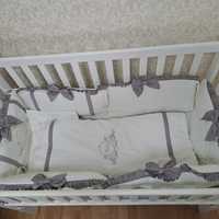 Комплект постельного детского белья для кроватки Belissimo Серый