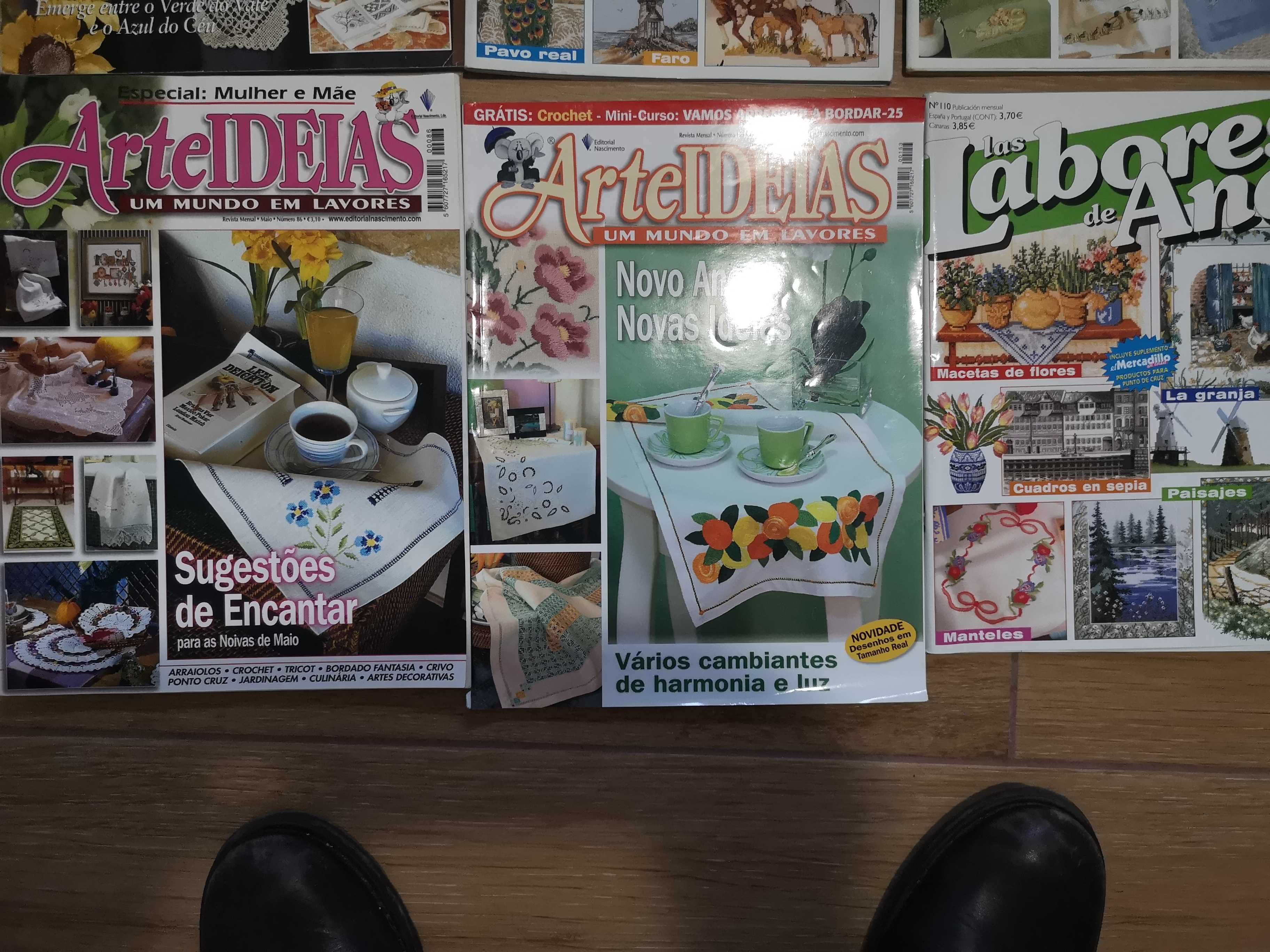 revistas de rendas e bordados