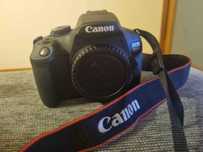 Canon EOS 2000D + 18-55mm f/3.5-5.6 EF-S DC III Black + Bolsa + SD 16G