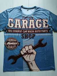 Подарунок для автослюсаря футболка з принтом Garage Castrol 3XL розмір