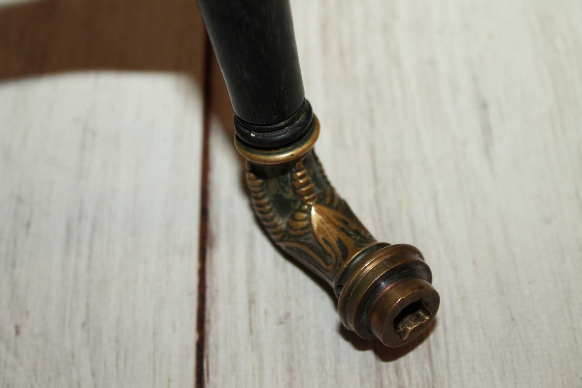 Старинная бронзовая ручка/рукоять на трость бронза