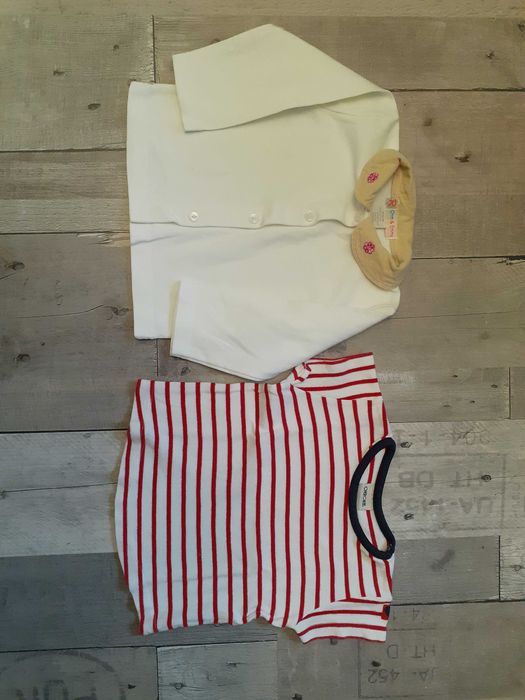 Zestaw bluzek plus rajstopki gratis rozm. 74