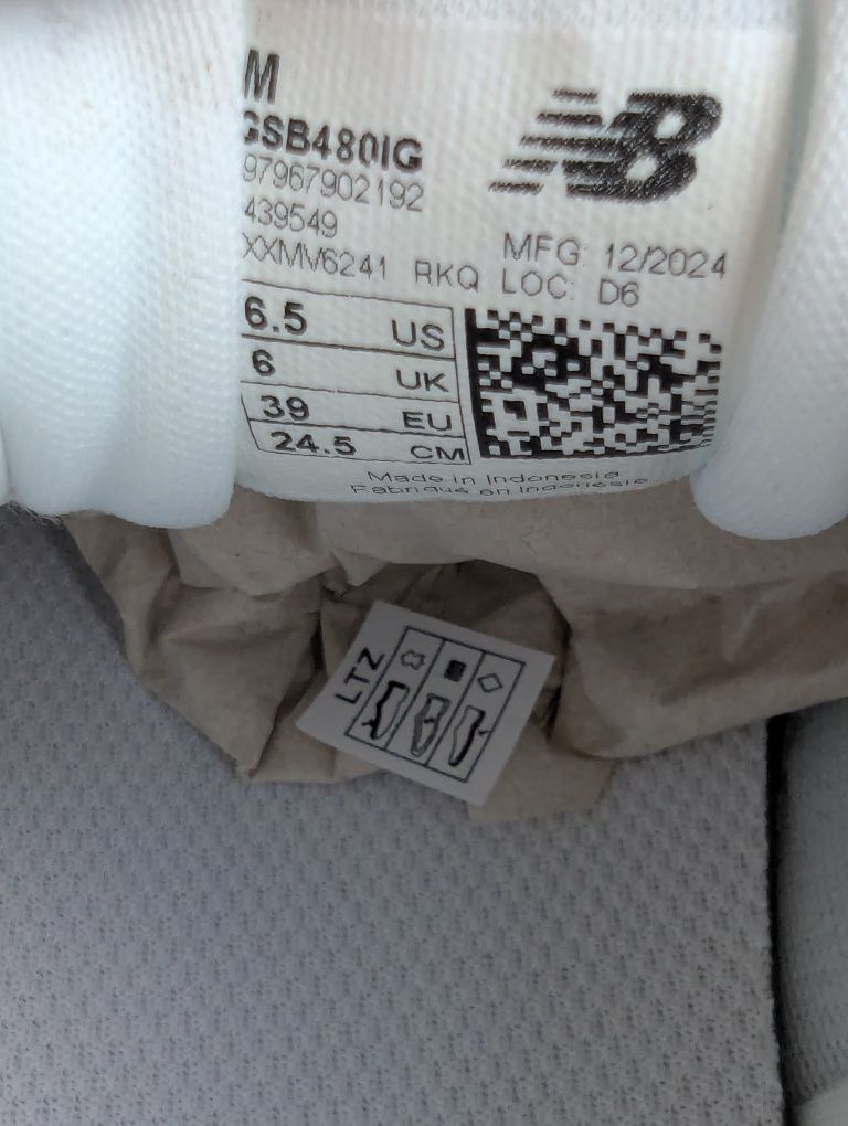 Nowe skórzane buty New Balance 480
