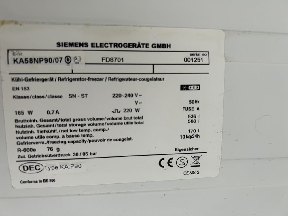 Холодильник  Siemens no frost Side-bi-side привезений з ЄС