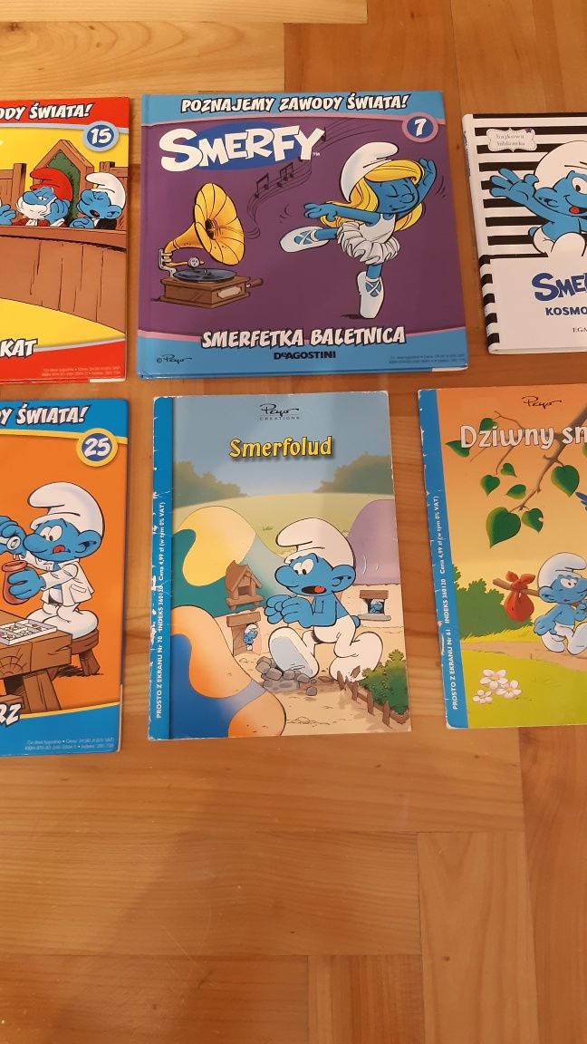 Książki dla dzieci Smerfy bajka książeczki 8 szt