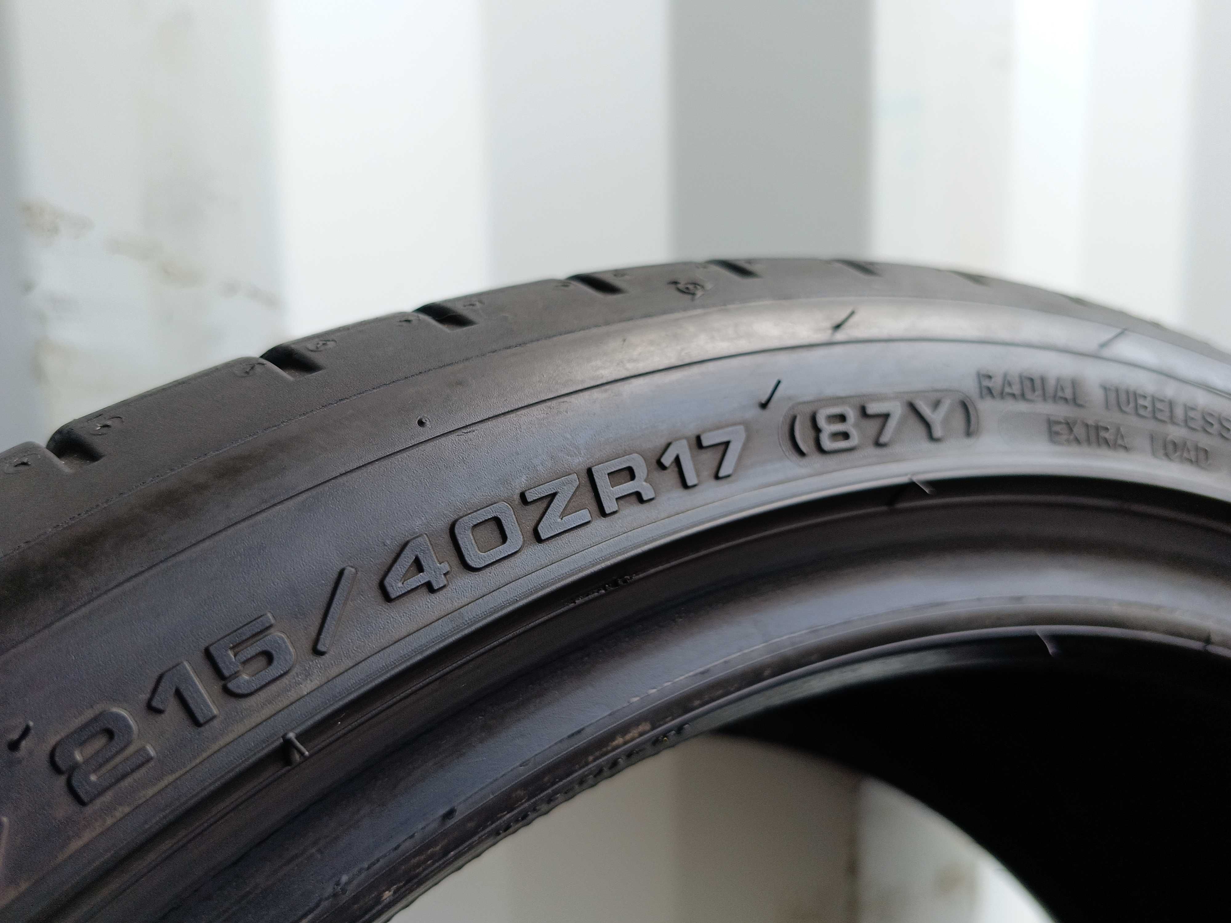 4X 215/40R17 87Y Dunlop RT2 7mm