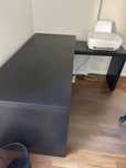Secretaria de escritorio preta ikea