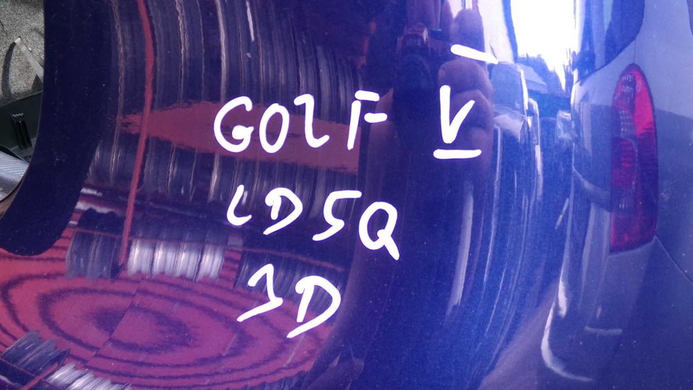 Wrz55 Zderzak tylny volkswagen golf V 5 3D granatowy LD5Q wysyłka