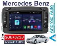 Android 12 Auto Radio Mercedes C w203 / CLK w209 NOVO