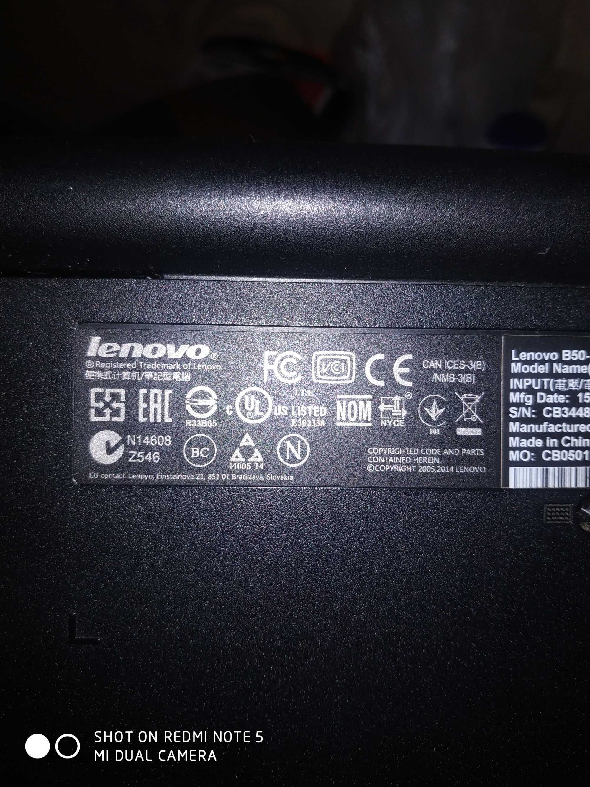 Ноутбук lenovo B50-30