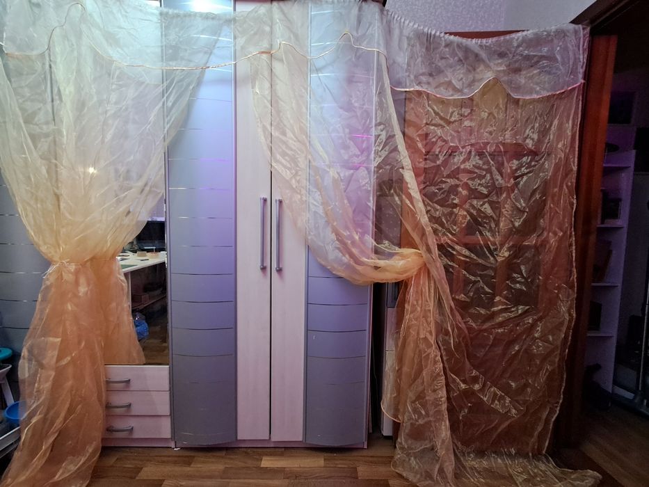 Тюль органза с єффектом омбре и покривало