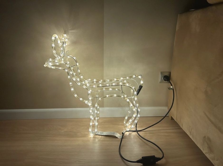 Sprzedam renifer świetlny 3d timer na zewnątrz śliczny