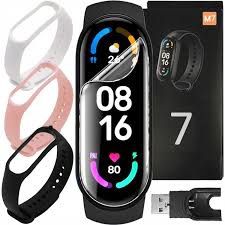 Smart Band M7 pomiar ciśnienia pulsoksymetr sen kroki aplikacja
