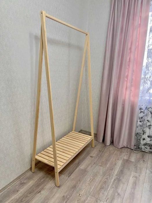 Вешалка напольная из дерева Вішалки стійки для одягу cтойка для одежды