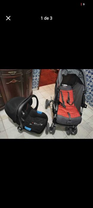 Carro e ovo conjunto