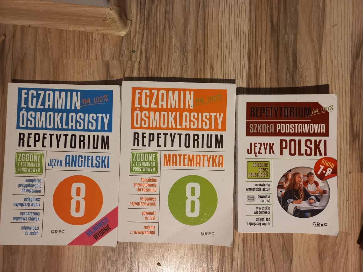 Repetytorium egzamin ósmoklasisty polski matematyka angielski GREG