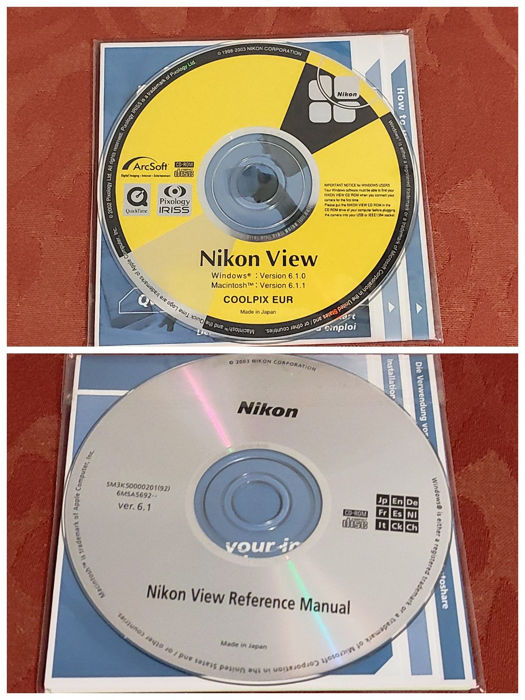 Nikon View Coolpix 2xCD  oryg oprogramowanie foto Windows Macintosh