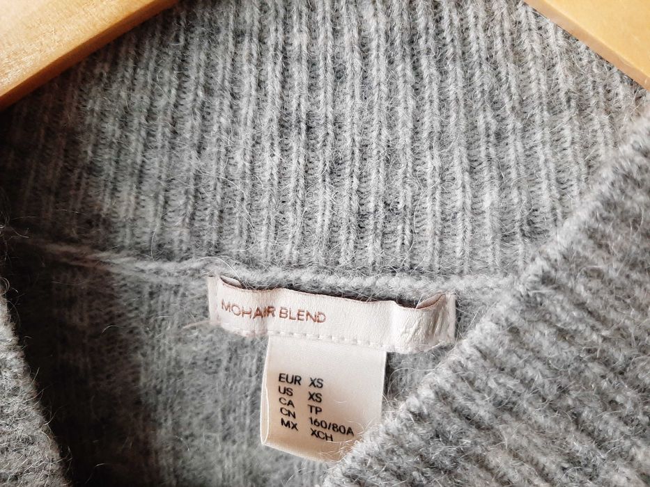 Джемпер светр мохер вовна h&m р.xs s