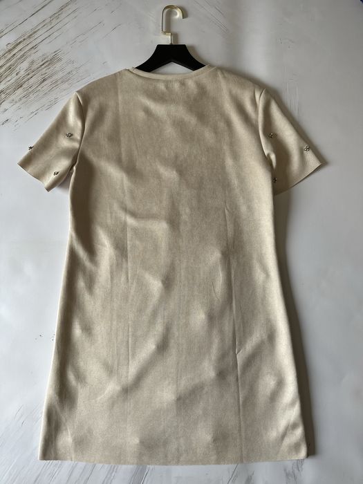 Замшева сукня з камінцями Zara