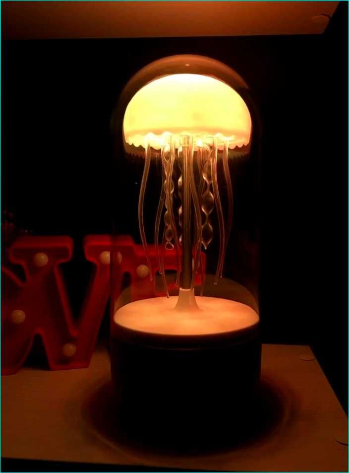 Блютуз светильник портативная беспроводная колонка медуза ночник