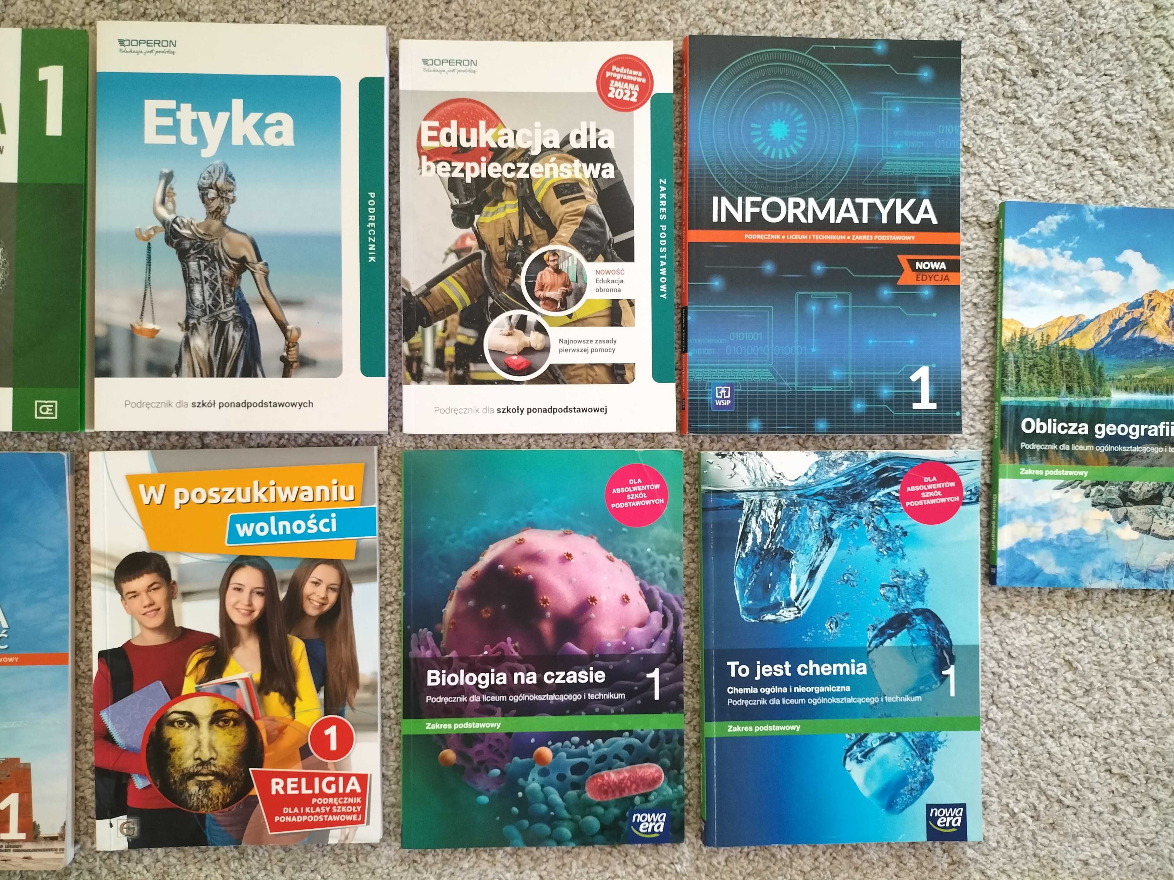 Podręczniki do klasy 1 liceum technikum