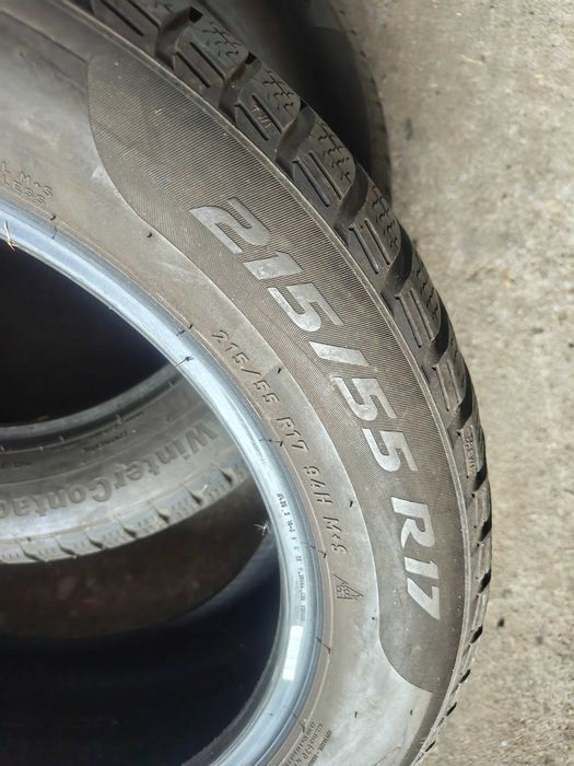 Opony zimowe uzywane 215 55 R17 Pirelli 2020 rok 4 sztuki z60
