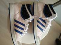ADIDAS skóra retro vintage Sleek Series Ideał 3stripes kostka